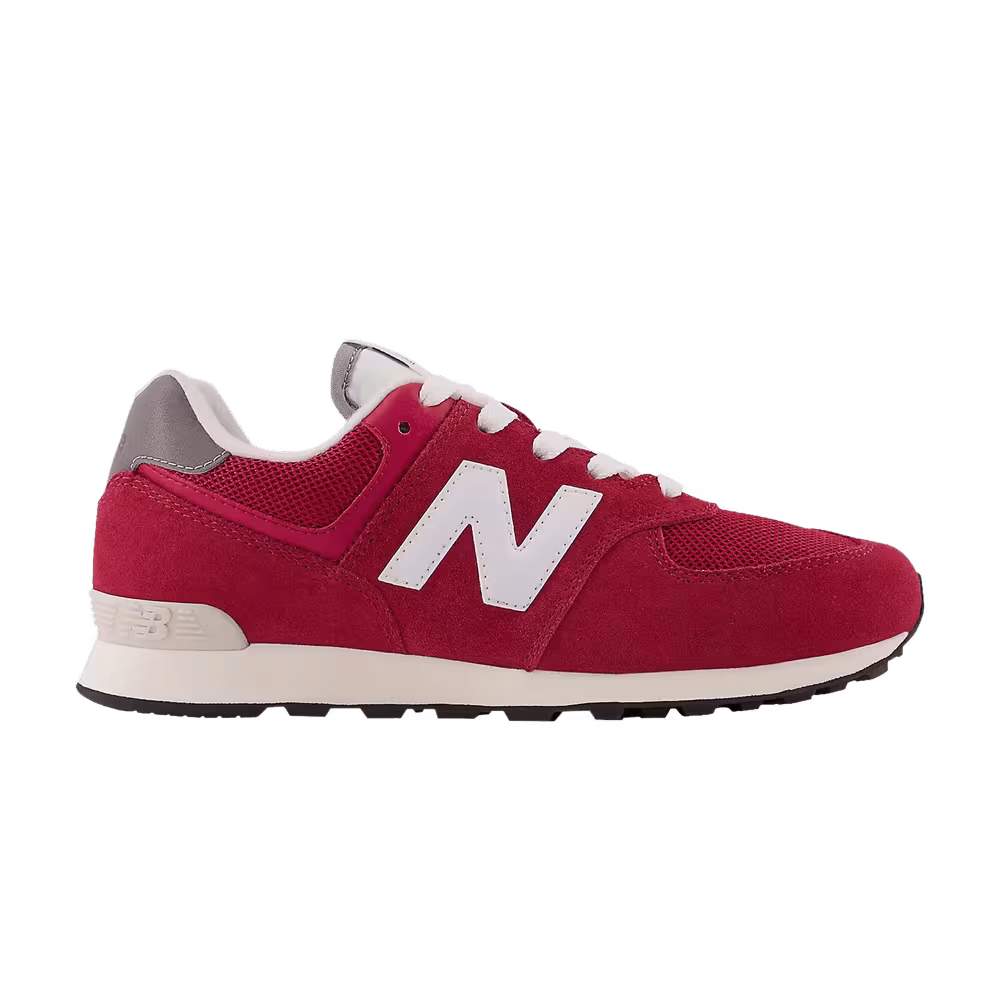 New Balance 574 Big Kid Wide Crimson
