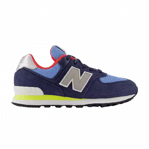 New Balance 574 Little Kid 'Natural Indigo Electric Red'