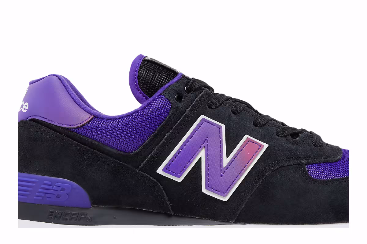 New Balance 574 Black Deep Violet, view 3