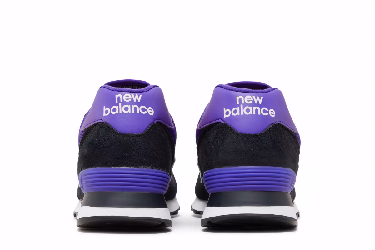 New Balance 574 Black Deep Violet, view 7