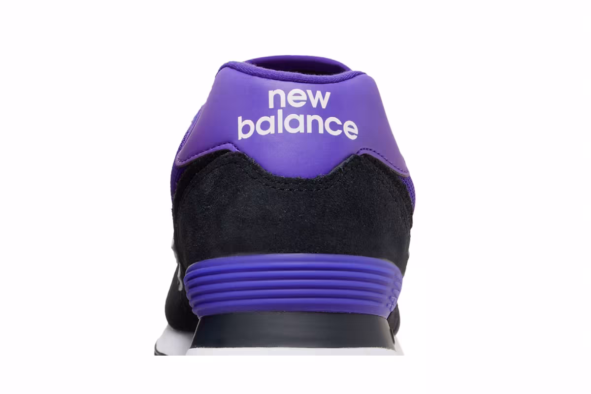 New Balance 574 Black Deep Violet, view 8