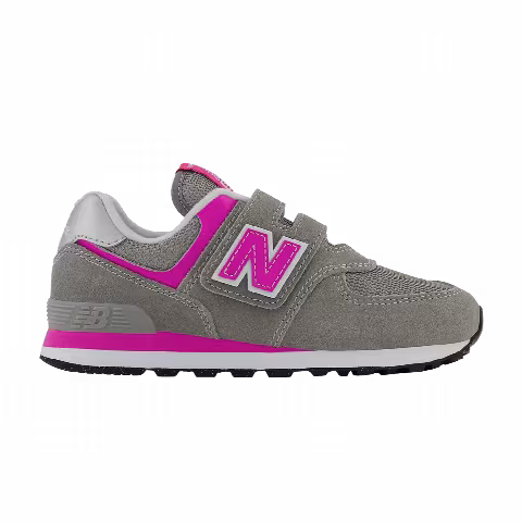 New Balance 574 Hook and Loop Little Kid Wide 'Core Pack - Grey Pink'