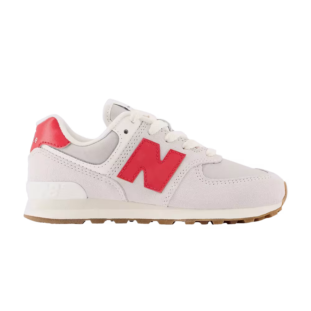 New Balance 574 Little Kid Wide Nimbus Cloud True Red