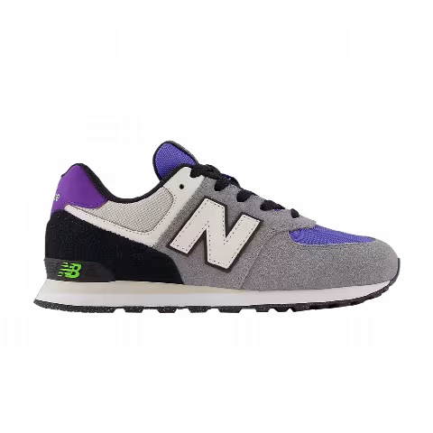 New Balance 574 Big Kid Wide 'Gunmetal Aura'