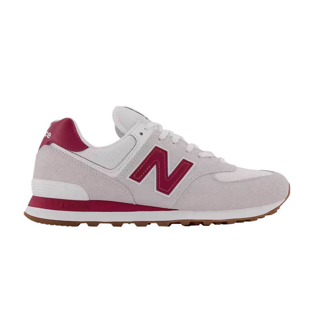 New Balance 574v2 2E Wide White Red