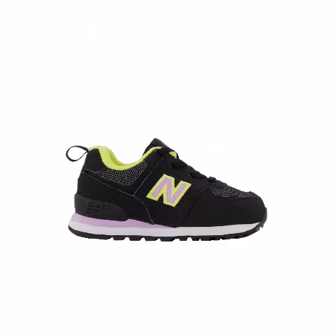New Balance 574 Toddler Wide 'Fashion Metallic - Black Dark Violet Glow'