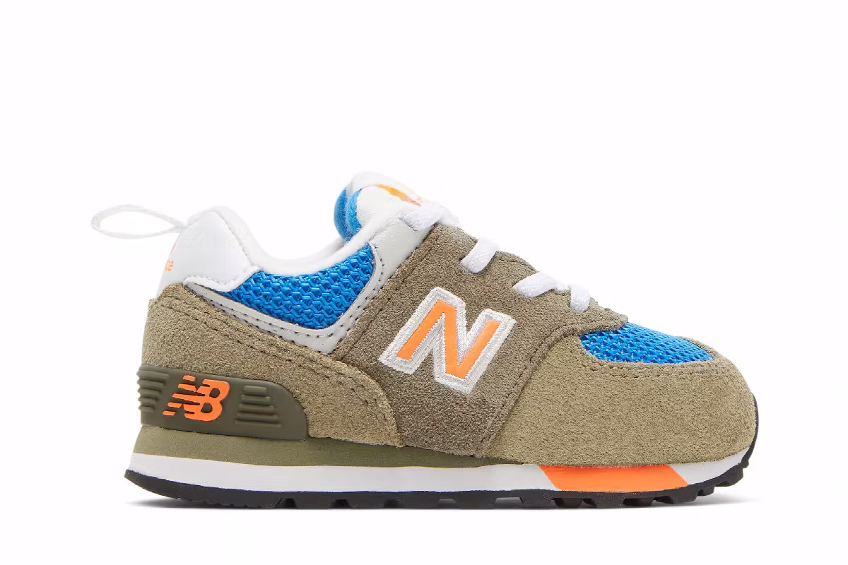 New Balance 574 Bungee Toddler True Camo Vibrant Orange, view 2