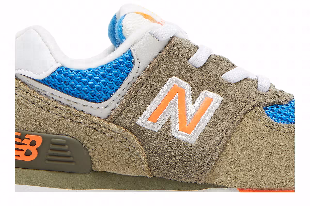 New Balance 574 Bungee Toddler True Camo Vibrant Orange, view 3