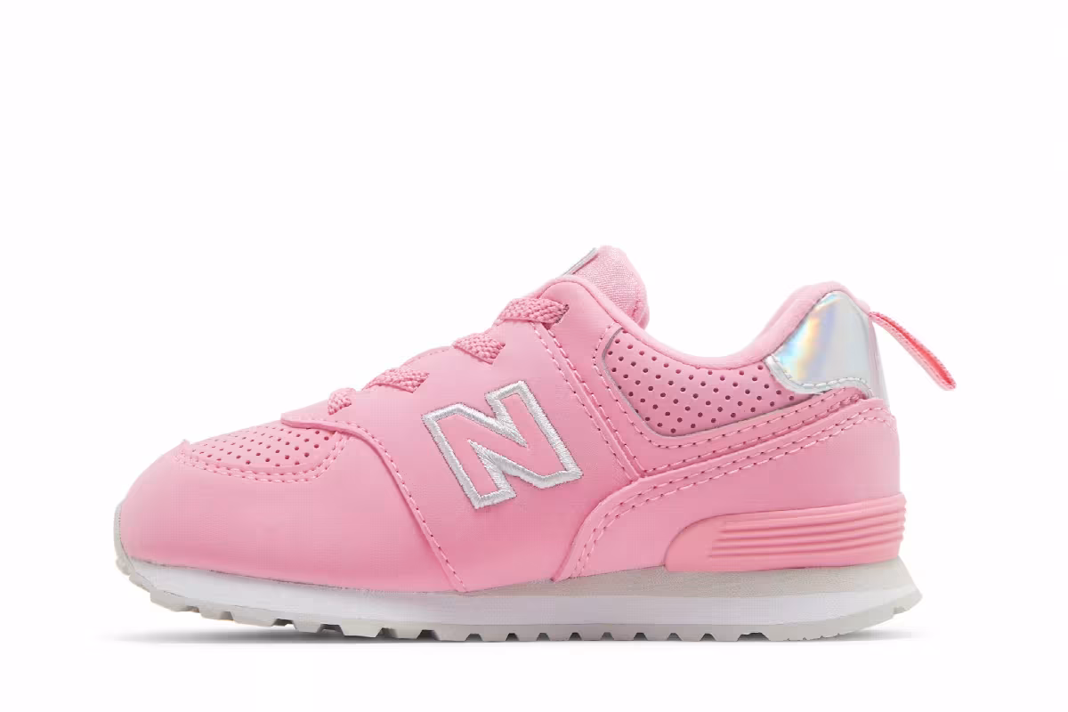 New Balance 574 Bungee Toddler Bubblegum, view 4
