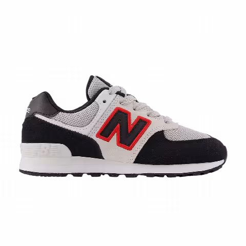New Balance 574 Little Kid Wide 'Black Nimbus Cloud Red'