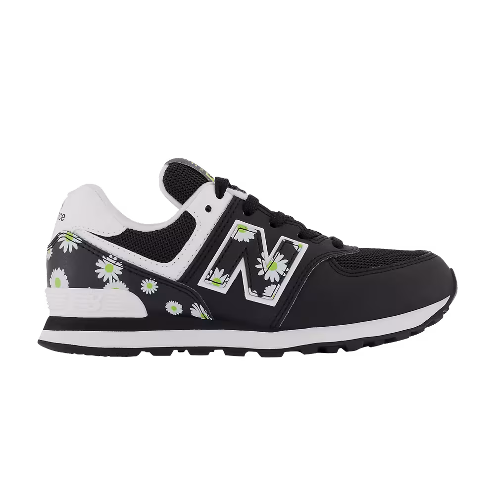 New Balance 574 Little Kid Black Florals