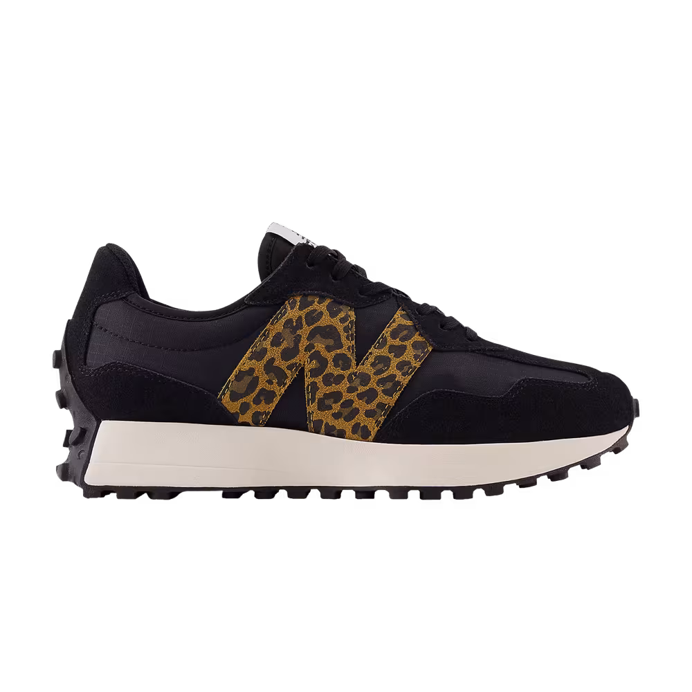 New Balance Women's 327 Black Leopard