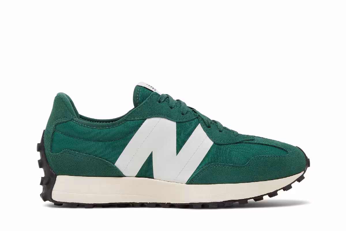 New Balance 327 Team Forest Green, view 2