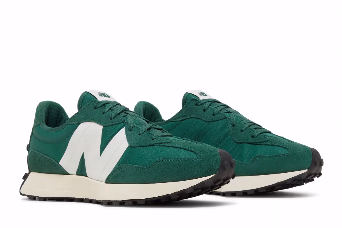 New Balance 327 Team Forest Green, view 9