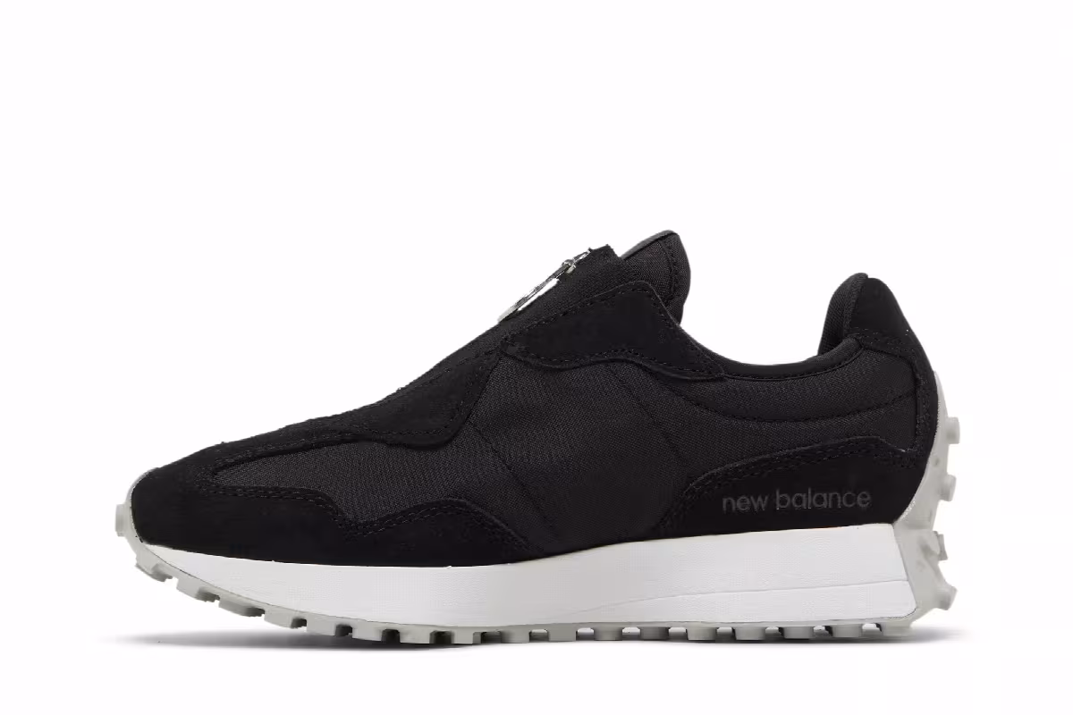 New Balance Women's 327 Black White, view 4
