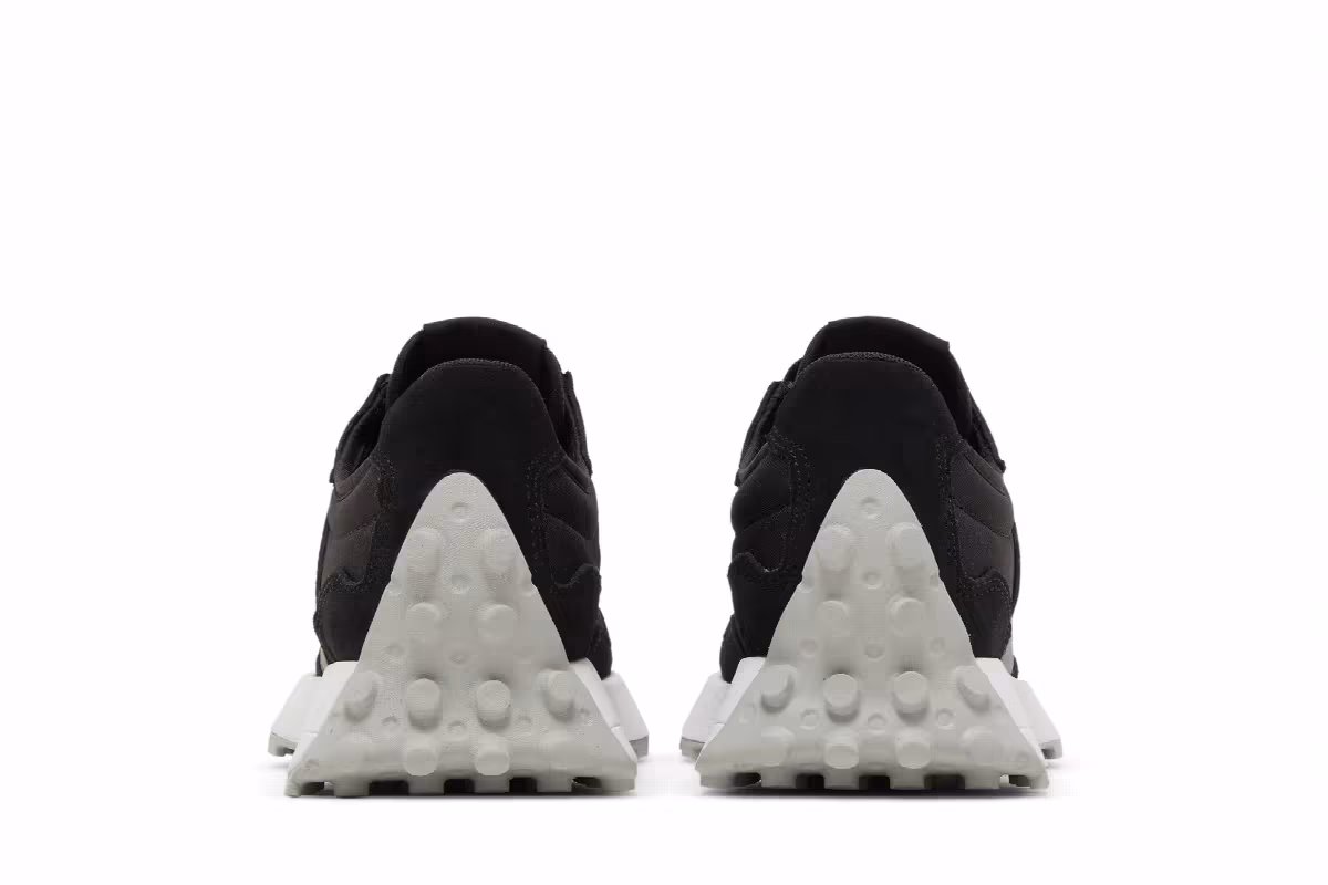 New Balance Women's 327 Black White, view 7