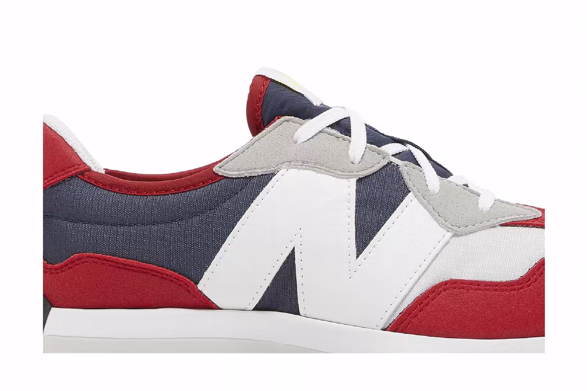 New Balance 327 Big Kid Team Red Natural Indigo, view 3