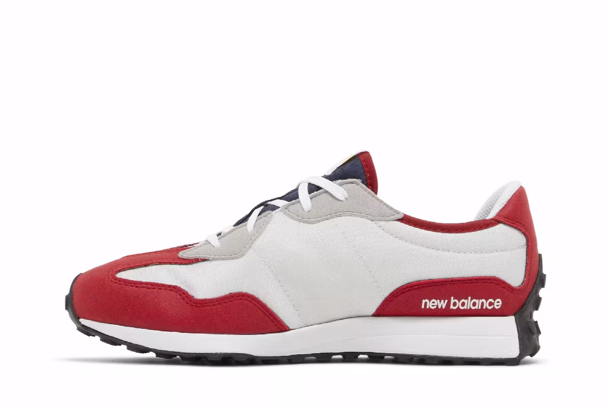 New Balance 327 Big Kid Team Red Natural Indigo, view 4