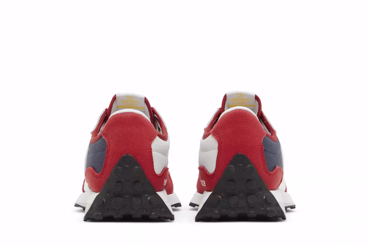 New Balance 327 Big Kid Team Red Natural Indigo, view 7