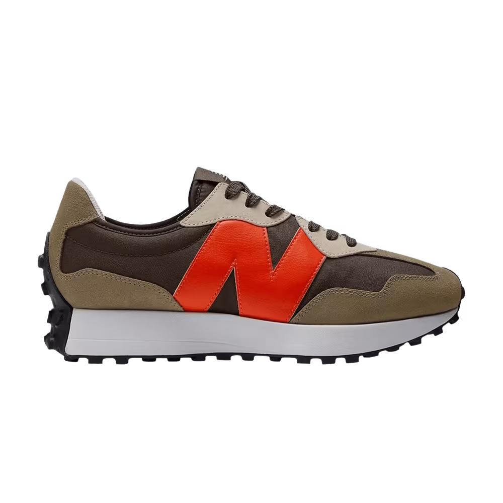 New Balance 327 True Olive Vibrant Orange