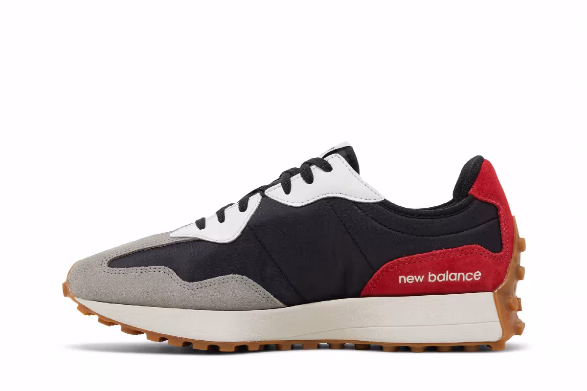New Balance 327 Black Team Red, view 4