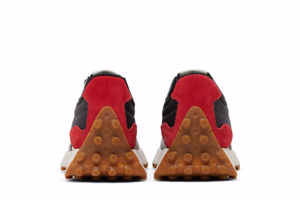 New Balance 327 Black Team Red, view 7