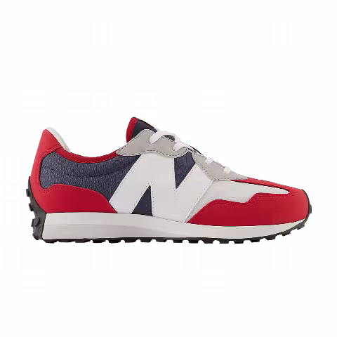 New Balance 327 Big Kid Wide 'Team Red Natural Indigo'