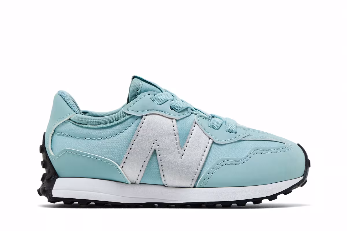 New Balance 327 Toddler Storm Blue Silver, view 2