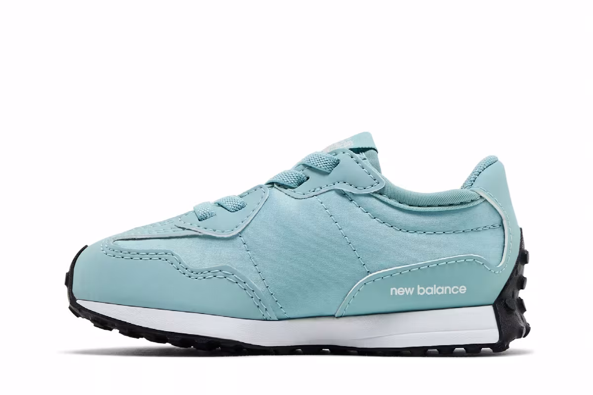 New Balance 327 Toddler Storm Blue Silver, view 4