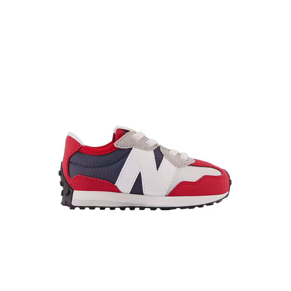 New Balance 327 Bungee Lace Toddler Wide Team Red Natural Indigo