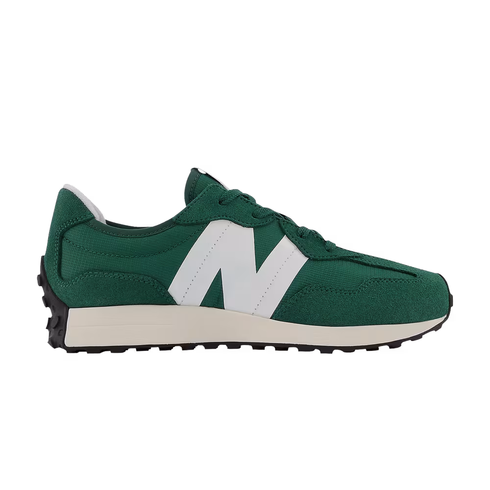 New Balance 327 Big Kid Wide Team Forest Green