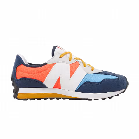 New Balance 327 Big Kid 'Natural Indigo Electric Red'