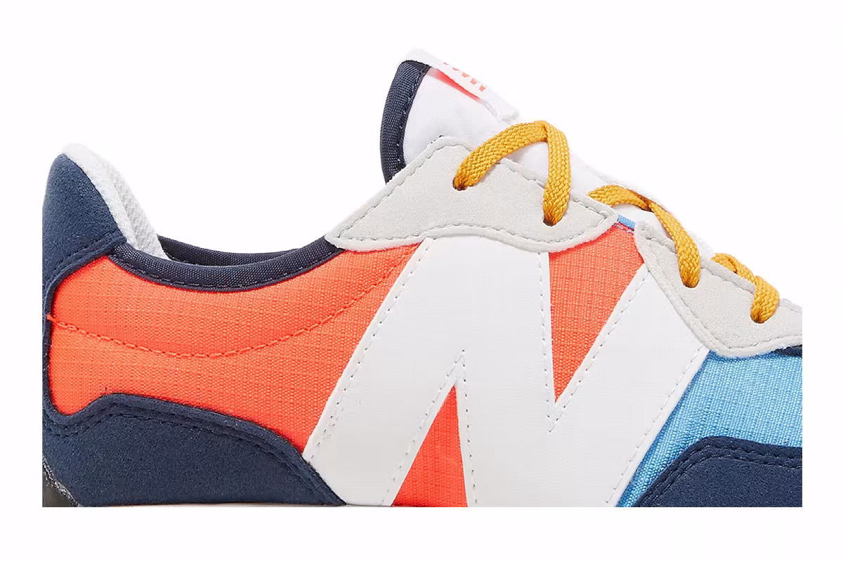 New Balance 327 Big Kid Natural Indigo Electric Red, view 3