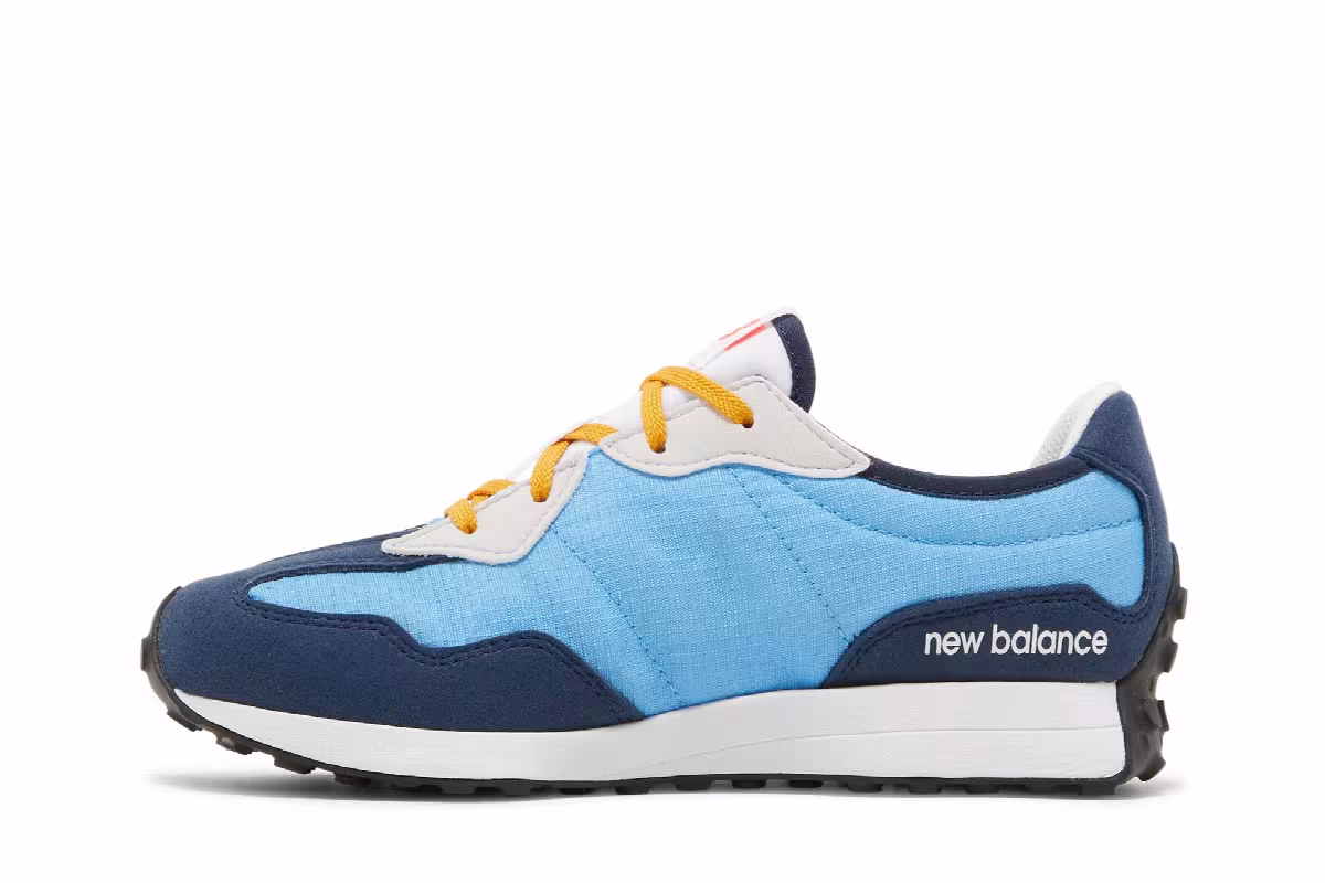 New Balance 327 Big Kid Natural Indigo Electric Red, view 4