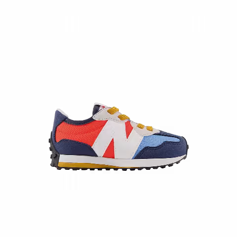 New Balance 327 Bungee Lace Toddler 'Natural Indigo Electric Red'