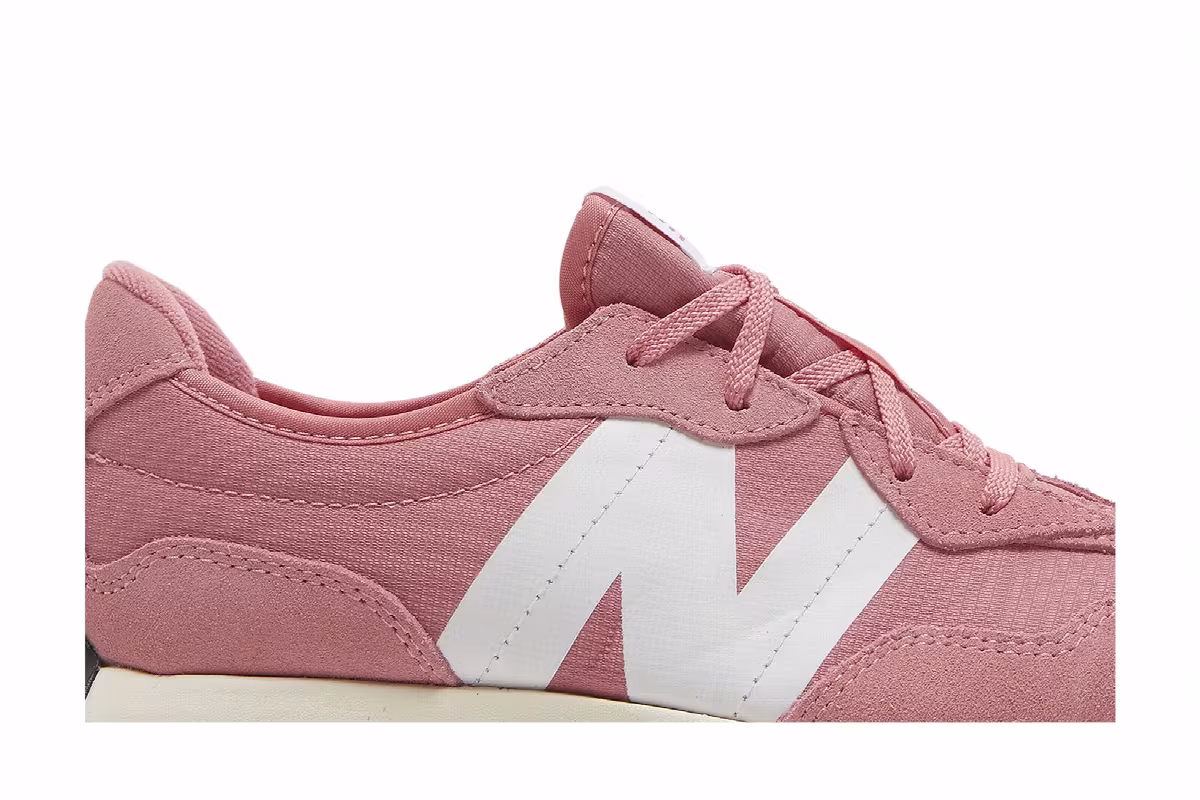 New Balance 327 Big Kid Wide Natural Pink White, view 3