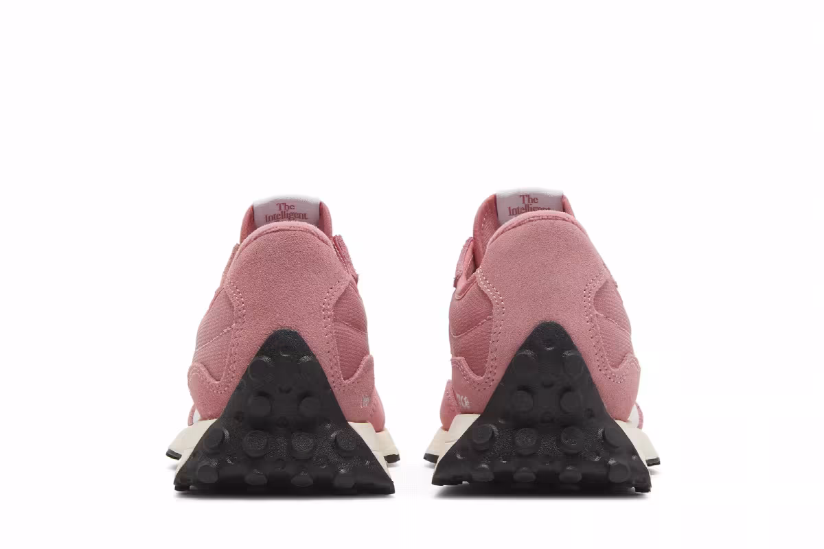 New Balance 327 Big Kid Wide Natural Pink White, view 7