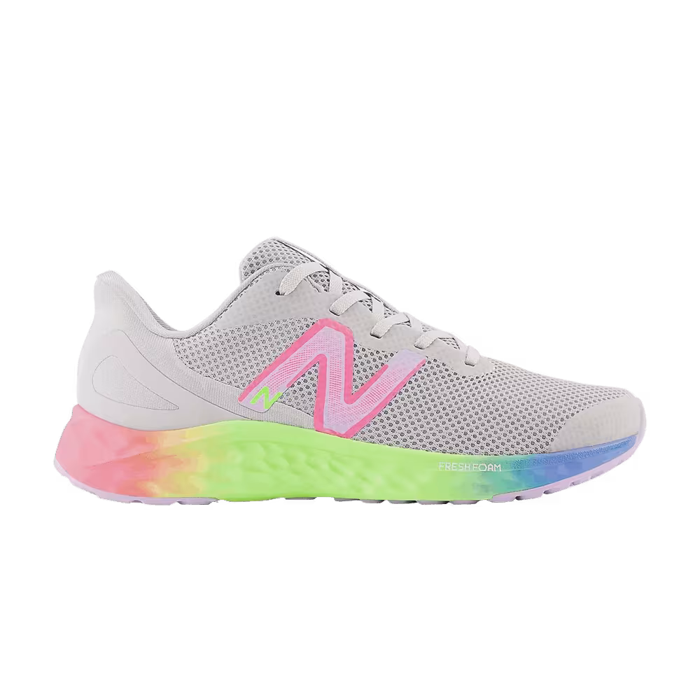 New Balance Fresh Foam Arishi v4 Big Kid Wide Light Aluminum Rainbow