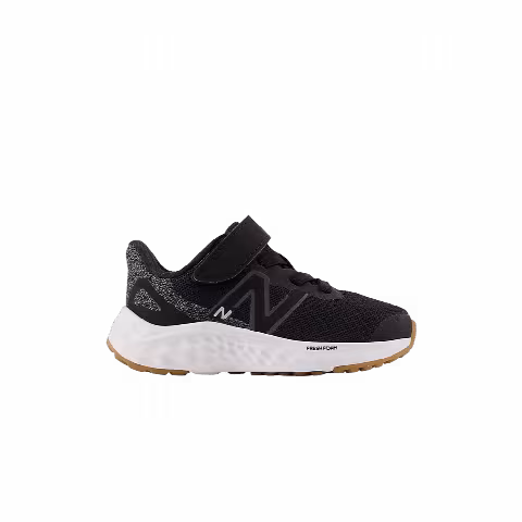 New Balance Fresh Foam Arishi v4 Bungee Lace Toddler Wide 'Black White Gum'