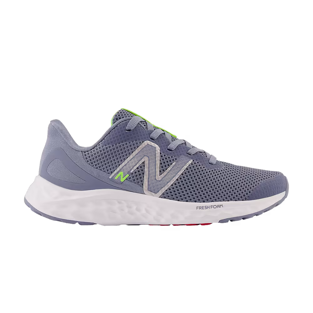 New Balance Fresh Foam Arishi v4 Little Kid Wide Arctic Grey Pixel Green