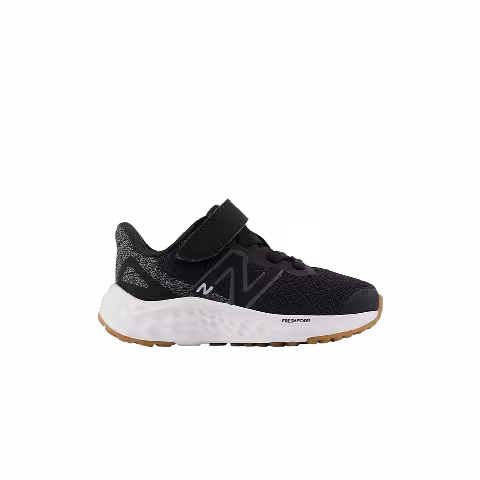 New Balance Fresh Foam Arishi v4 Bungee Lace Toddler 'Black White Gum'
