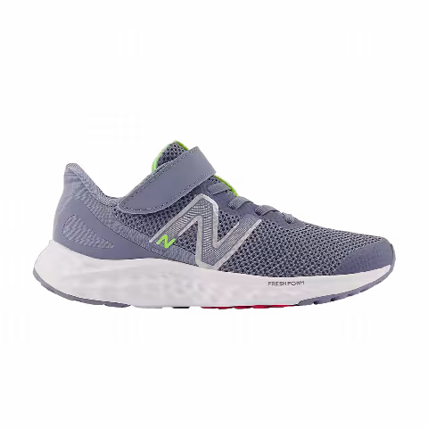 New Balance Fresh Foam Arishi v4 Bungee Lace Little Kid Wide 'Arctic Grey Pixel Green'