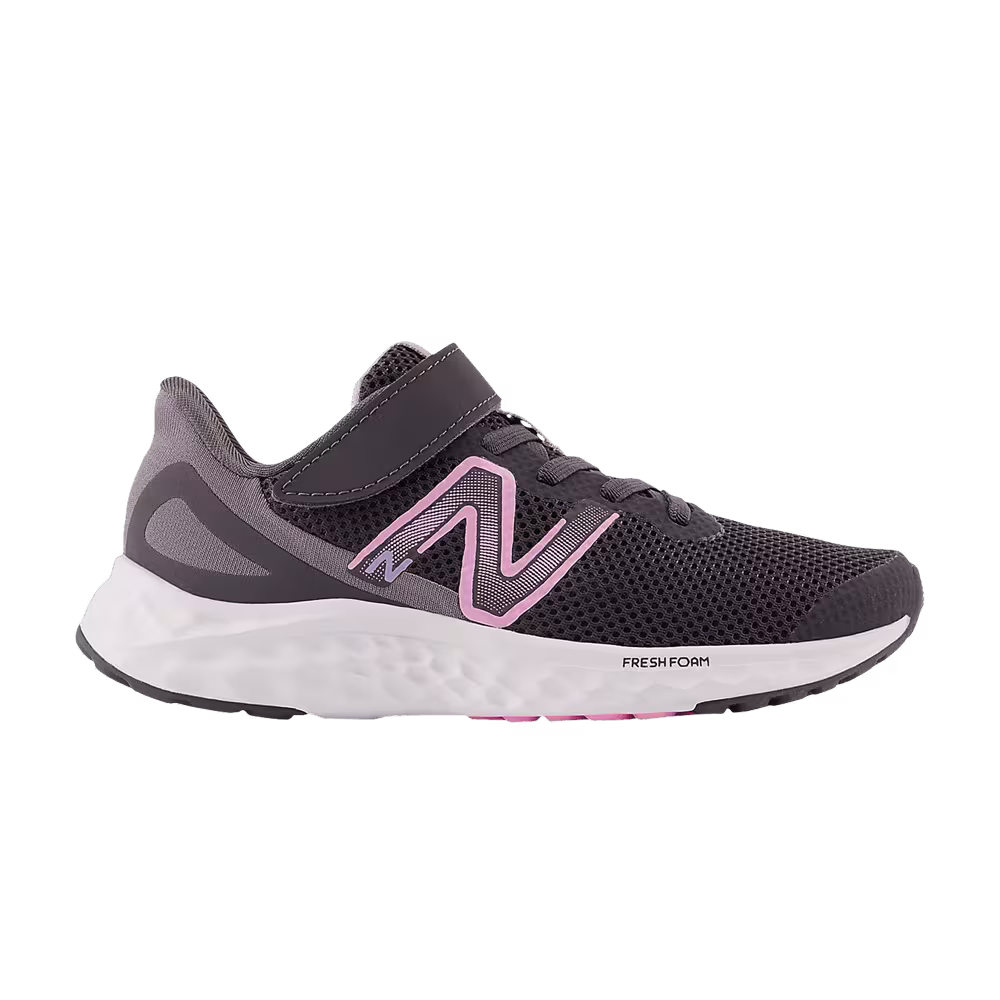 New Balance Fresh Foam Arishi v4 Bungee Lace Top Strap Little Kid Wide Magnet Orbit Pink