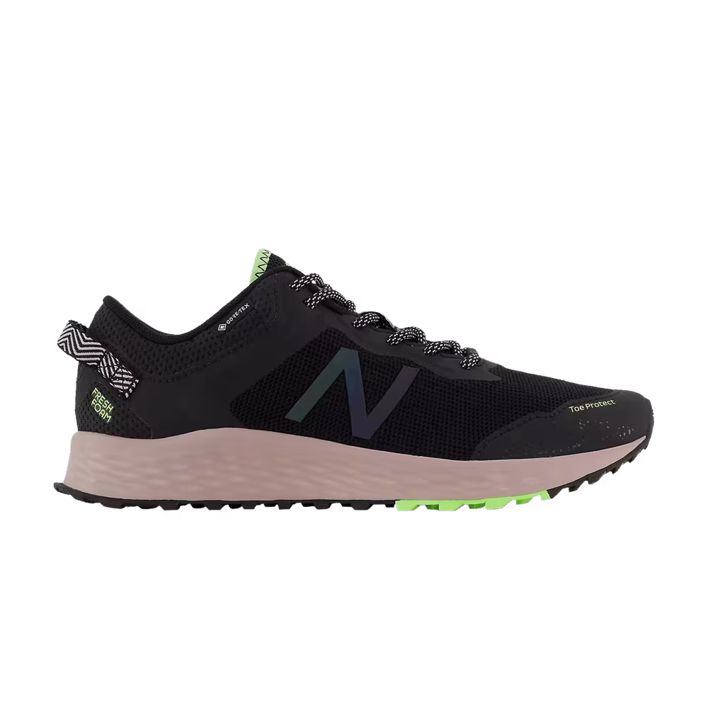 New Balance Women's Fresh Foam Arishi Trail GTX Black Bleached Lime Glow