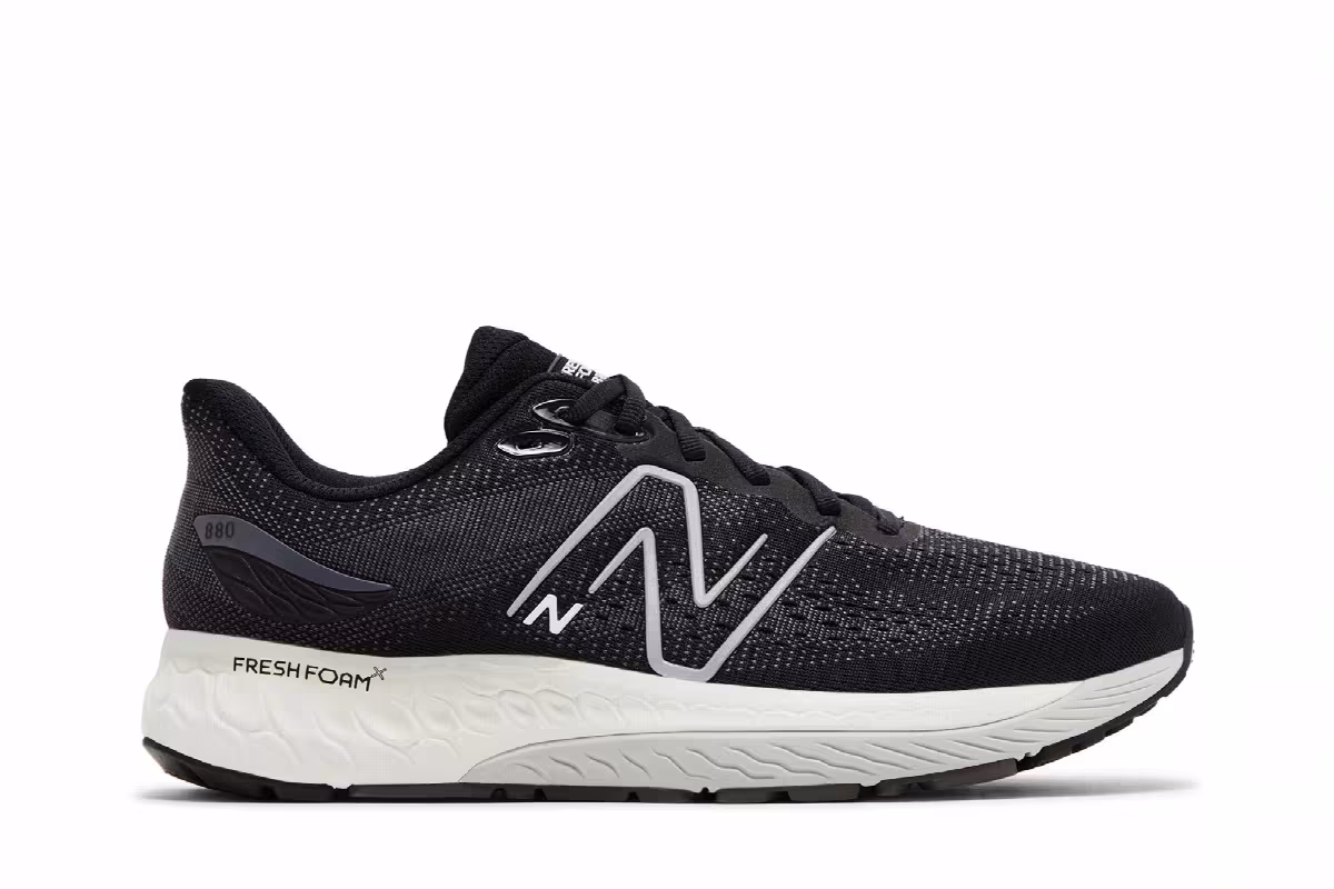 New Balance Fresh Foam X 880v12 4E Wide Black Light Aluminum, view 2