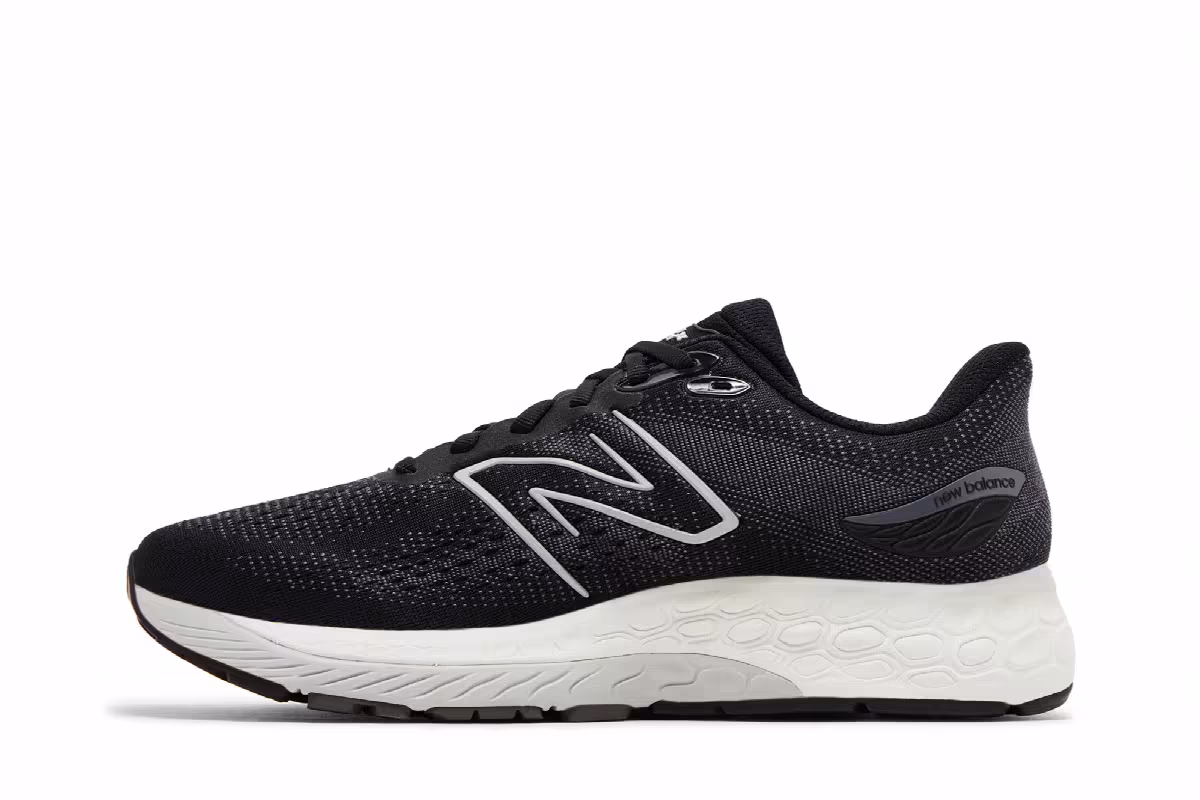 New Balance Fresh Foam X 880v12 4E Wide Black Light Aluminum, view 4