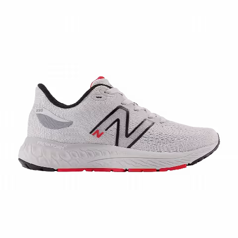 New Balance Fresh Foam X 880v12 Little Kid X-Wide 'Light Aluminum True Red'