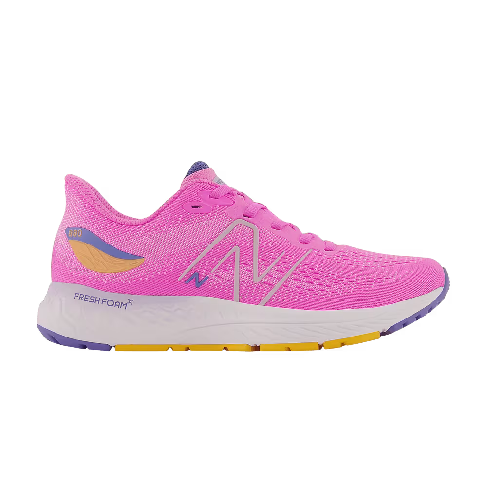 New Balance Fresh Foam X 880v12 Big Kid Wide Vibrant Pink Night Sky