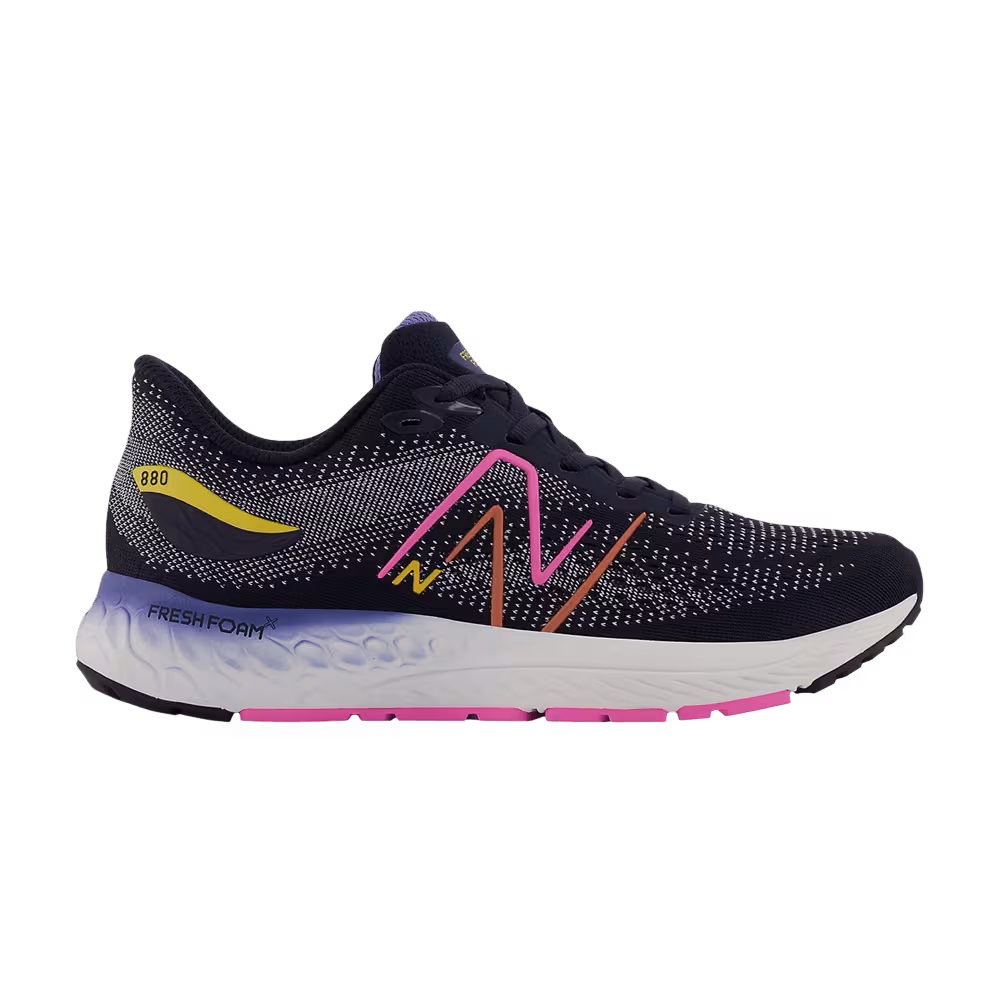 New Balance Fresh Foam X 880v12 Big Kid X-Wide Eclipse Vibrant Pink