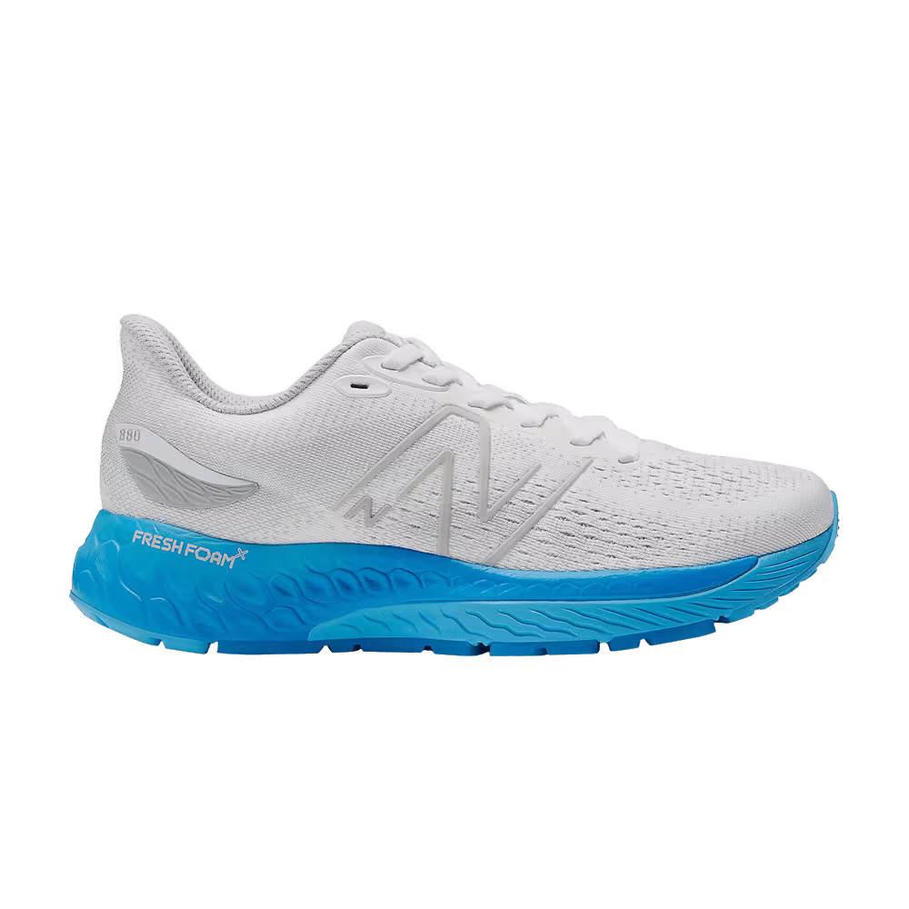 New Balance Women's Fresh Foam X 880v12 Wide White Vibrant Sky